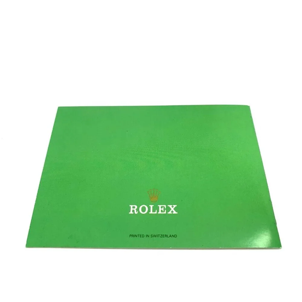 Authentic Rolex Datejust 80's Vintage 1988 Green Booklet Manual 593.56